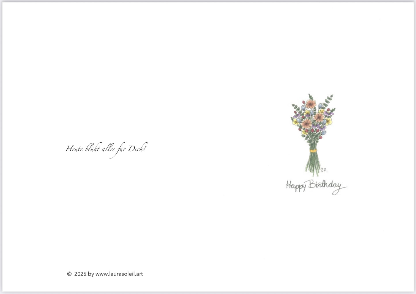 Happy Birthday - Grußkarte bunt