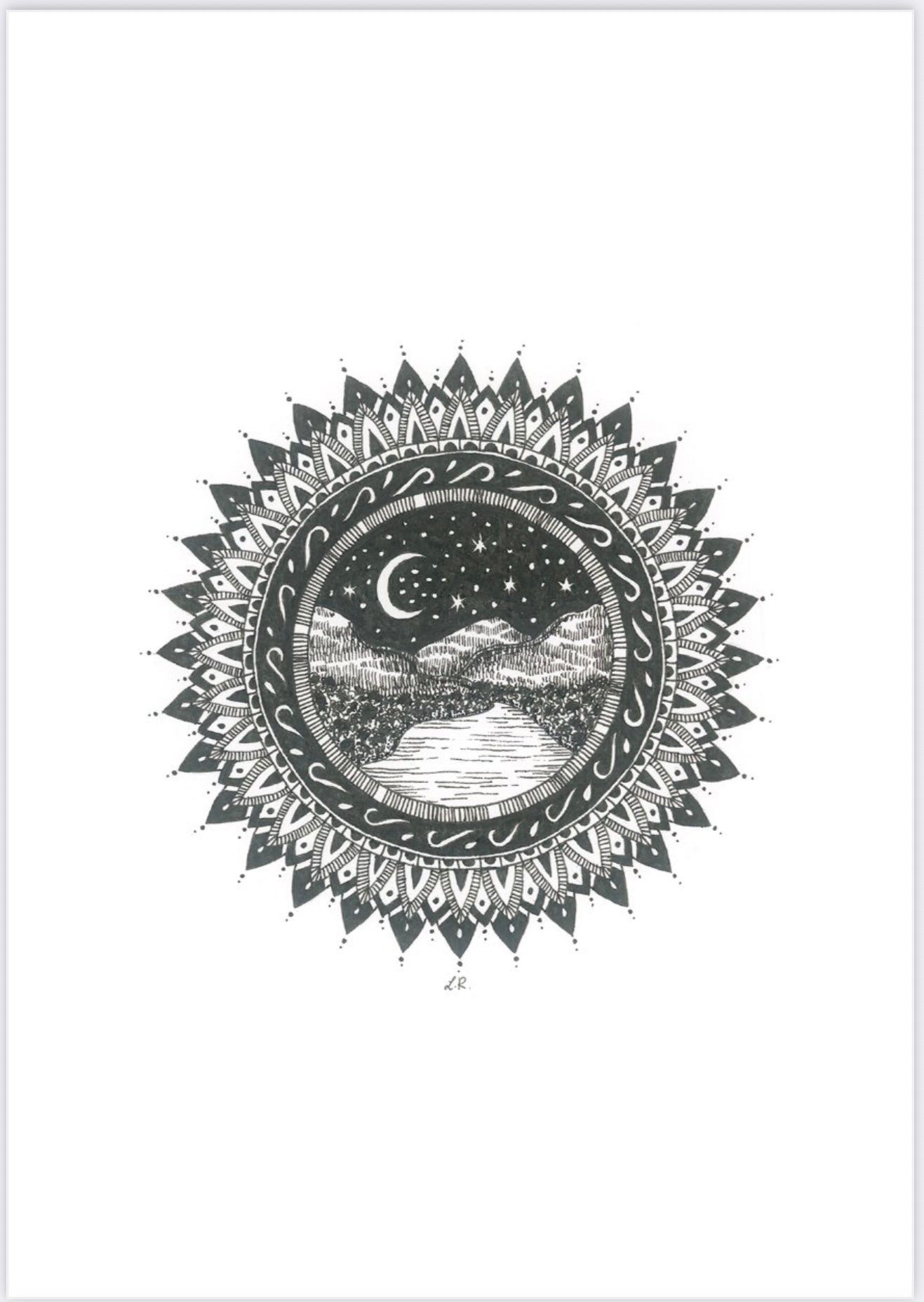 Mandala "Stille der Nacht"