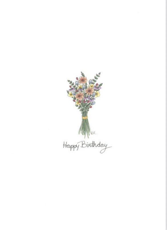 Happy Birthday - Grußkarte bunt