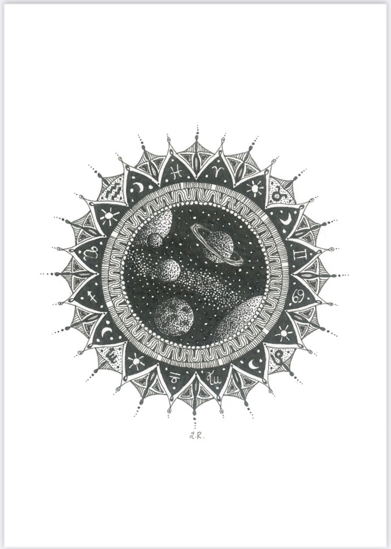 Mandala "Kosmische Reise"