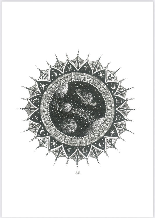 Mandala "Kosmische Reise"