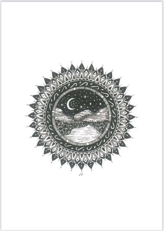 Mandala "Stille der Nacht"