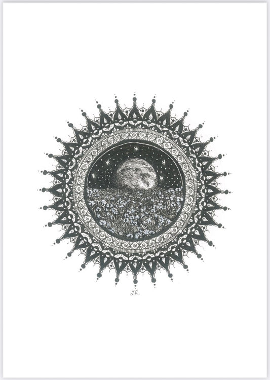 Mandala "Blooming Moonlight"